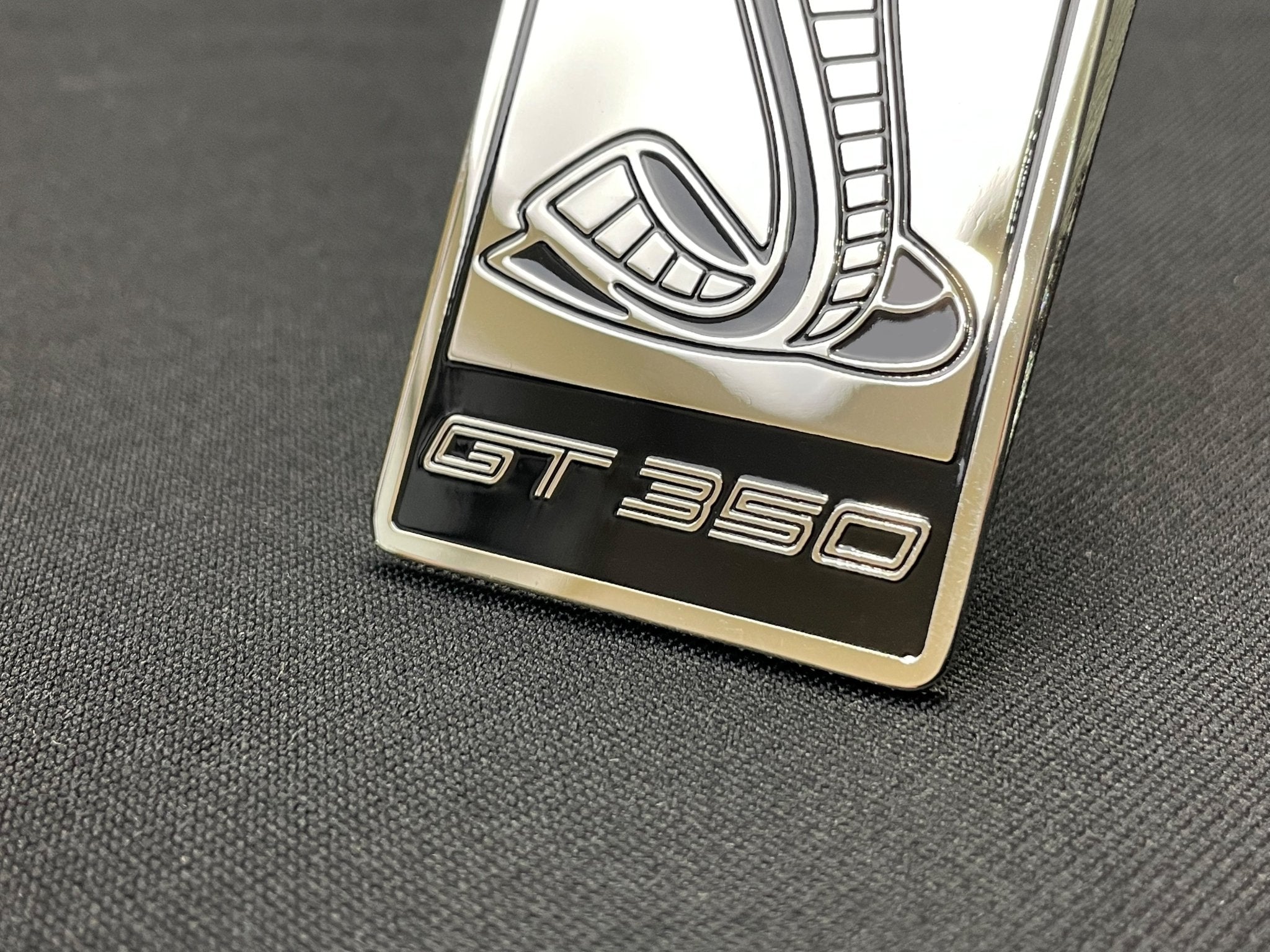 Ford Mustang Cobra GT350 style Front Grille Badge Metal Emblem - Custom Class