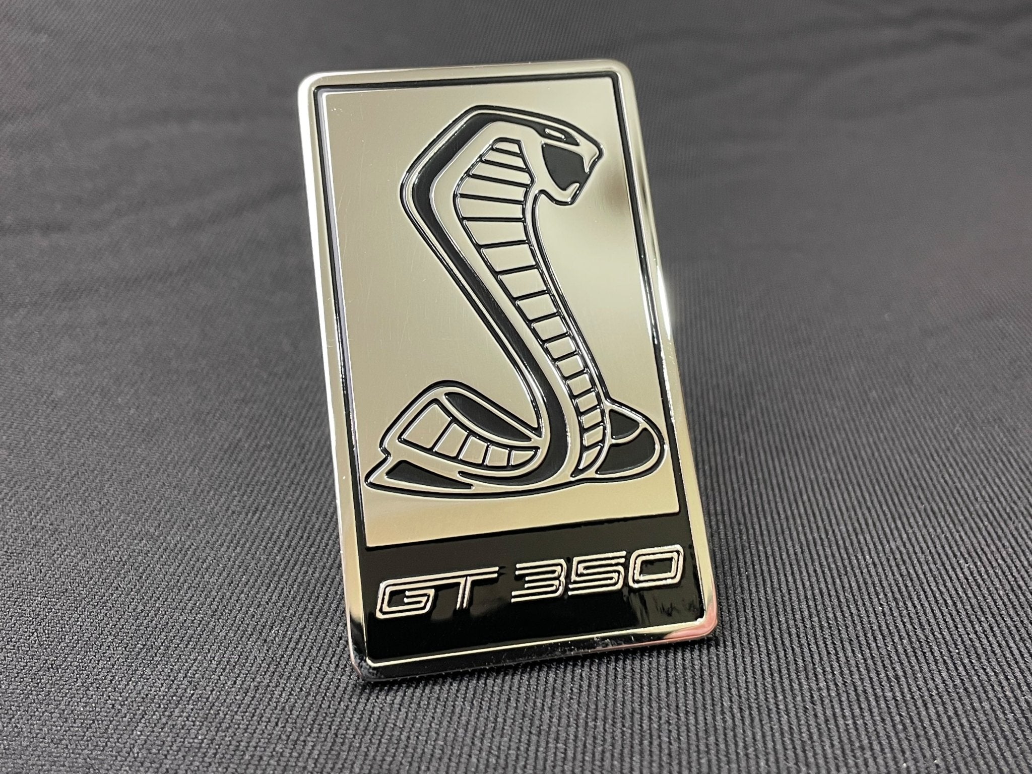 Ford Mustang Cobra GT350 style Front Grille Badge Metal Emblem - Custom Class