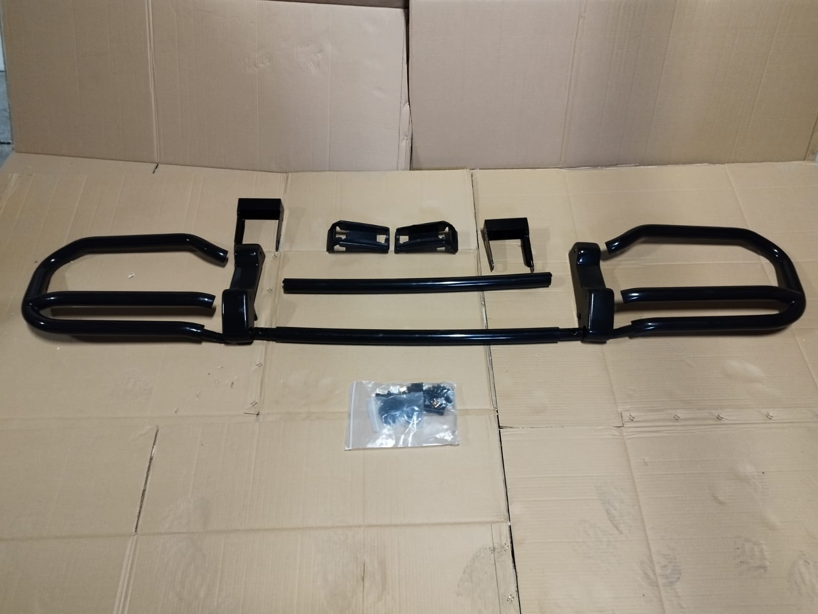 Front bumper guard stainless steel black for Mercedes-Benz G-Wagon W463A 2018+ with AMG bumper - Custom Class