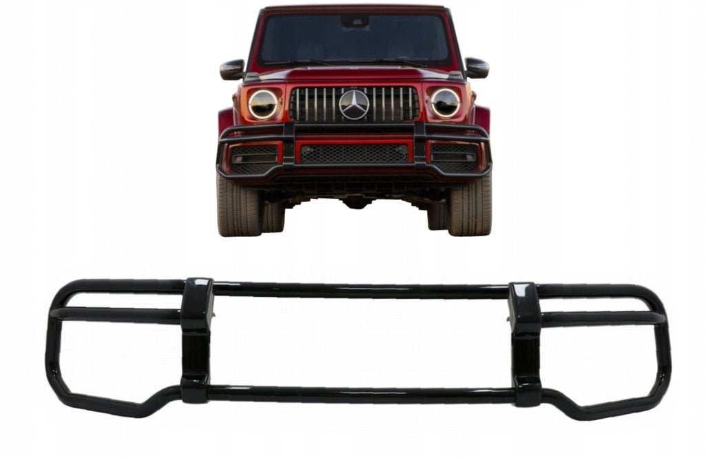 Front bumper guard stainless steel black for Mercedes-Benz G-Wagon W463A 2018+ with AMG bumper - Custom Class