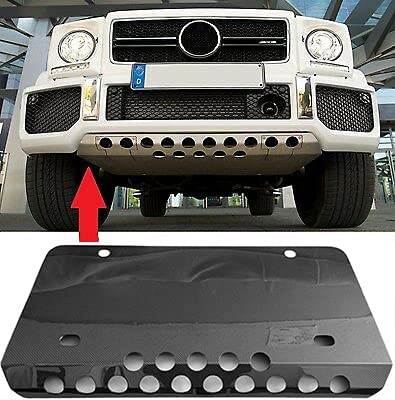 Front Bumper Skid Plate Engine Guard Carbon Solid for Mercedes-Benz G-Wagon W463 G63 G55 - Custom Class