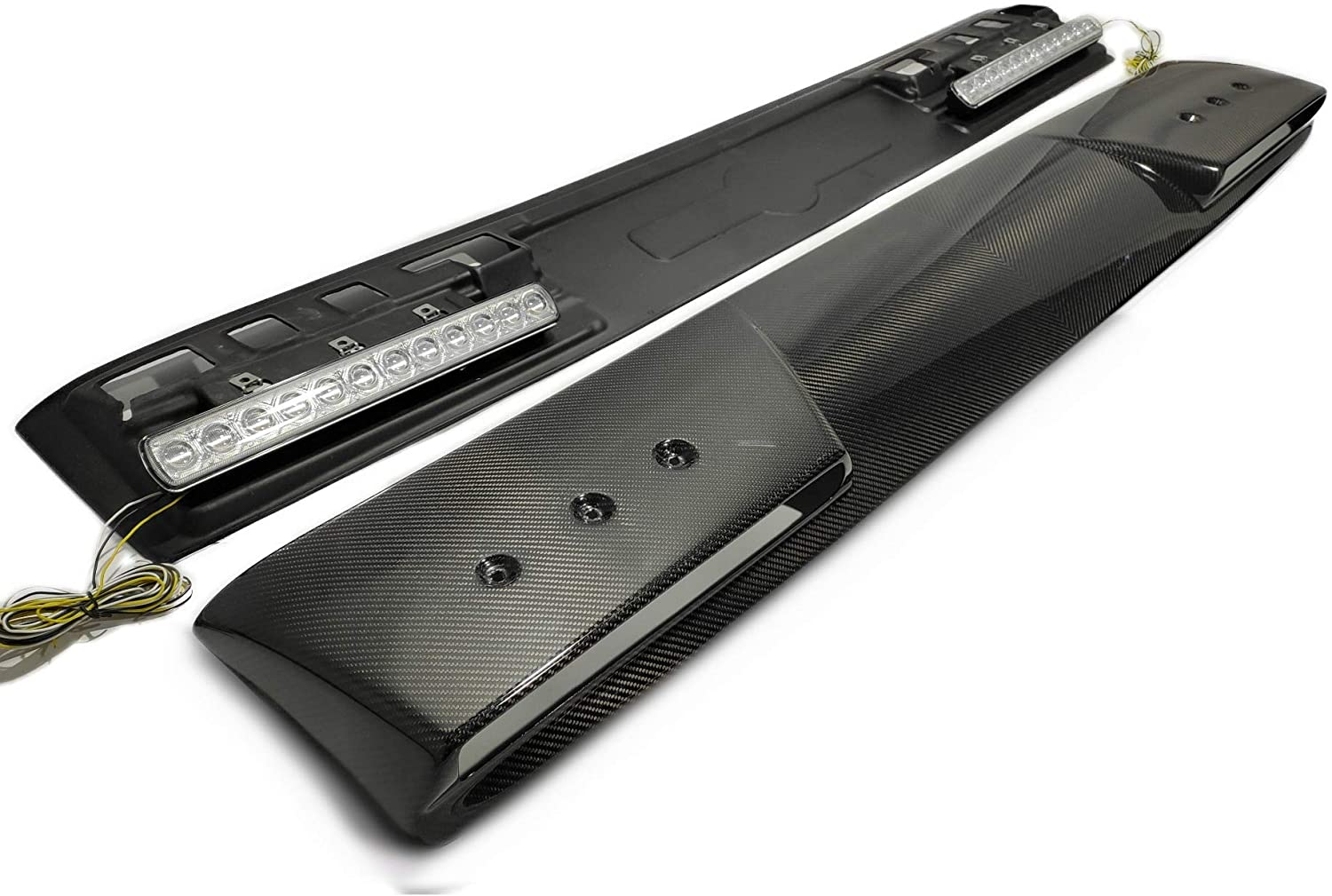Brabus Front Roof Spoiler with LEDs in Carbon Fiber for Mercedes W463A W464 - Custom Class