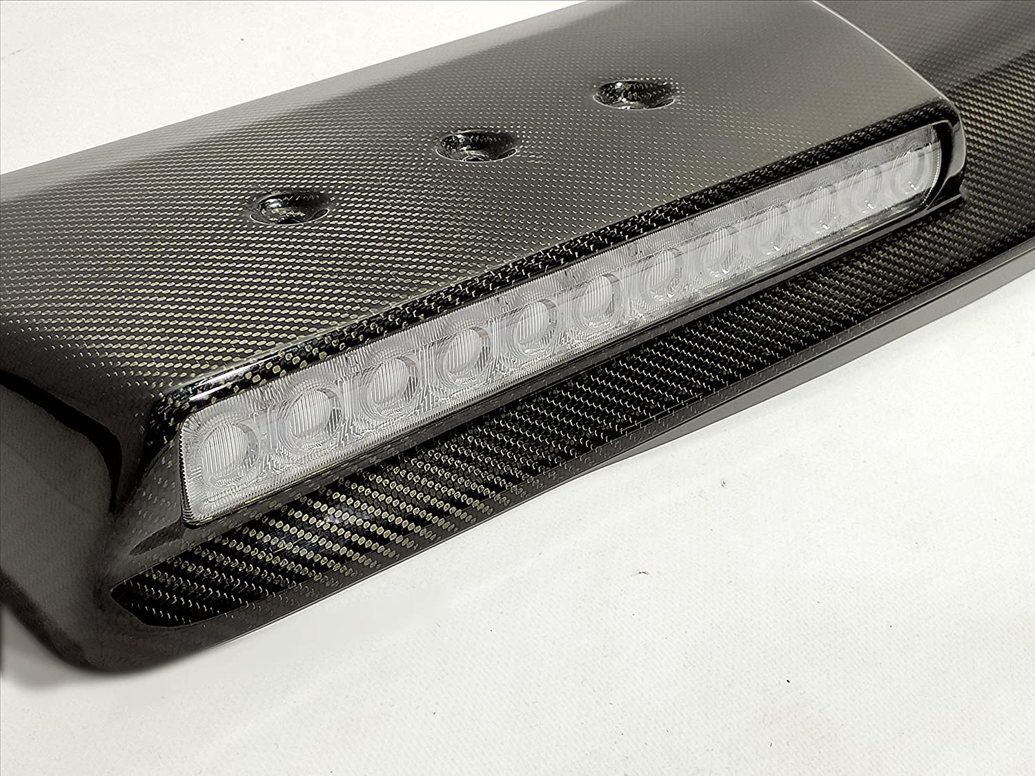 Brabus Front Roof Spoiler with LEDs in Carbon Fiber for Mercedes W463A W464 - Custom Class