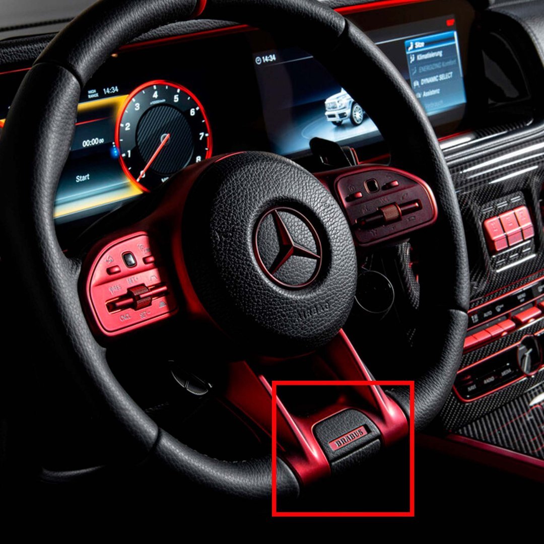 Full body kit Brabus Rocket G900 with plastic Widestar for Mercedes-Benz W463A W464 G Wagon 2019+, featuring carbon details and unique exterior upgrades.