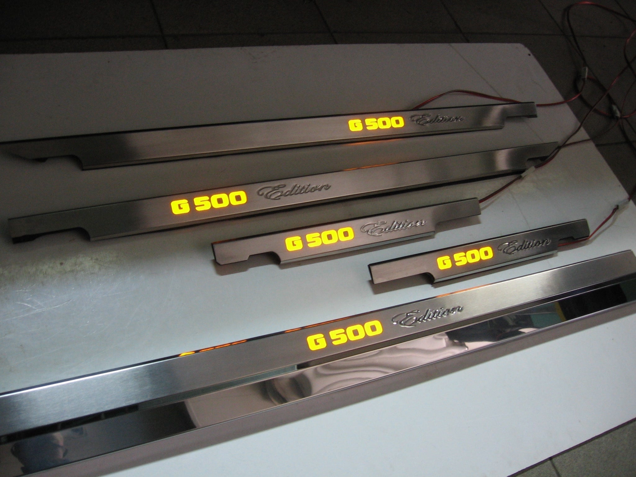 G500 LED Illuminated Door Sills 4 or 5 pcs for Mercedes-Benz G-Class W463 - Custom Class