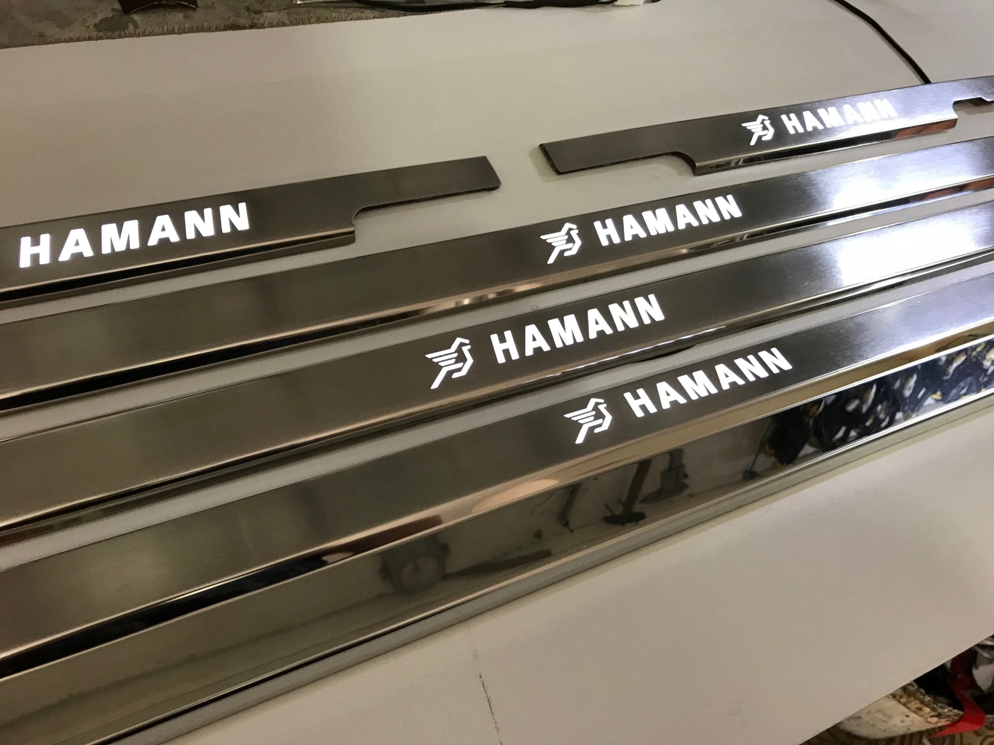 Hamann LED Illuminated Door Sills 4 or 5 pcs for Mercedes-Benz G-Class W463 - Custom Class
