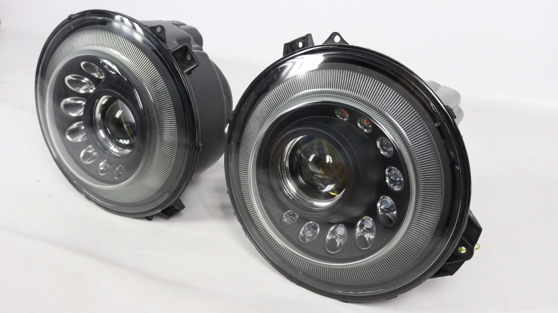 Headlight BLACK Mansory style for Mercedes W463 2007-2018 - Custom Class