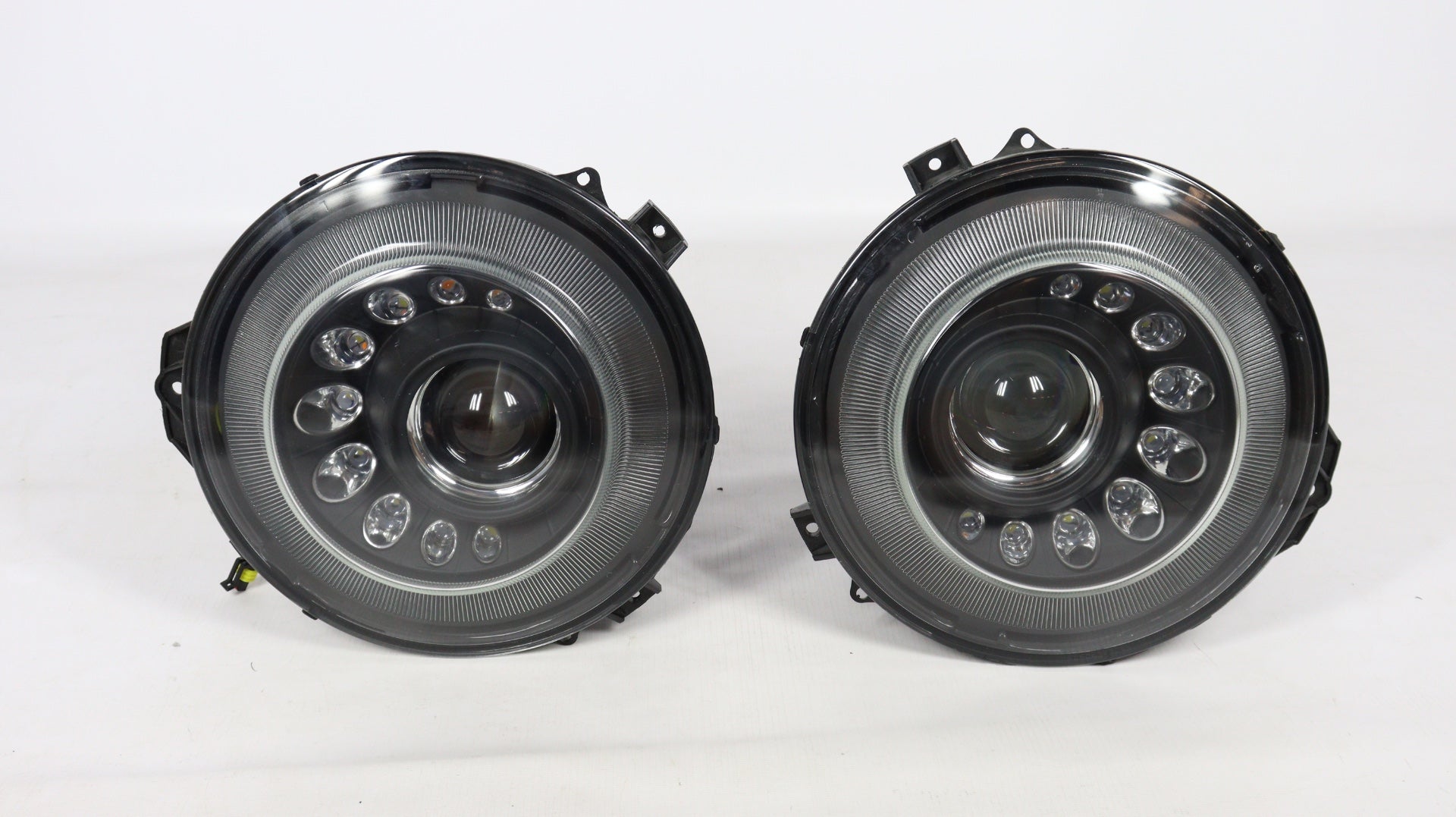 Headlight BLACK Mansory style for Mercedes W463 2007-2018 - Custom Class