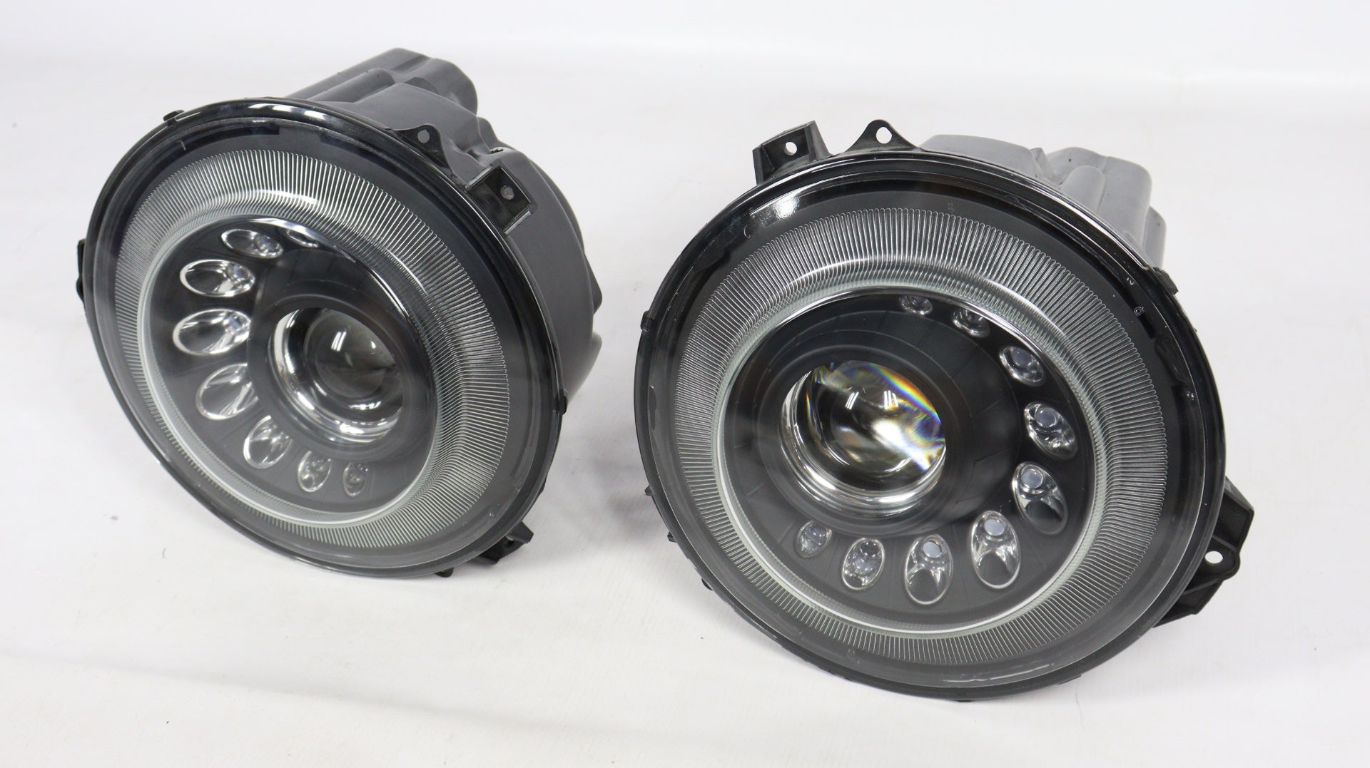 Headlight BLACK Mansory style for Mercedes W463 2007-2018 - Custom Class