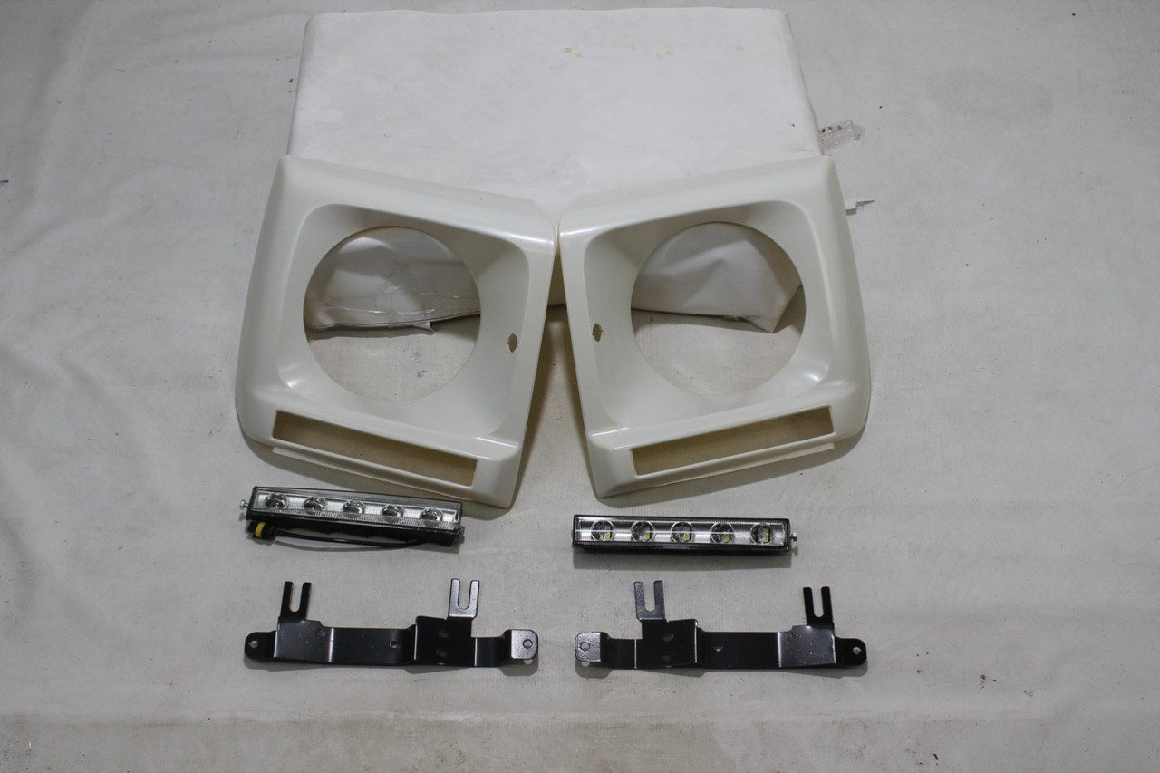 Headlight covers with LED DRL for Mercedes W463 1979-2018 - Custom Class