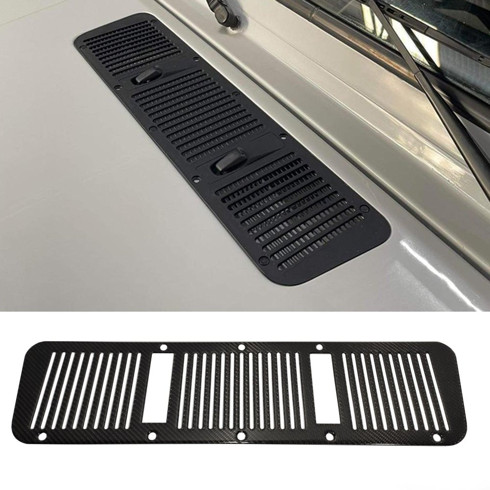 Hood Bonnet Carbon front window Washer Cover Trim till 2008 for Mercedes W463 G Wagon - Custom Class