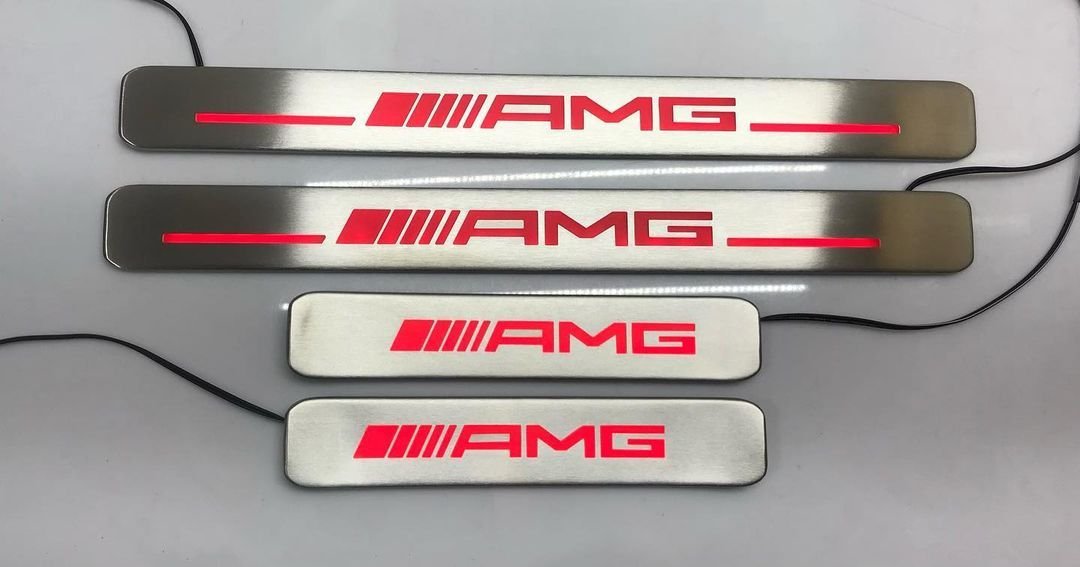 LED Illuminated Door sills limited edition G63 AMG Edition 55 for Mercedes-Benz W463A W464 G-Class - Custom Class