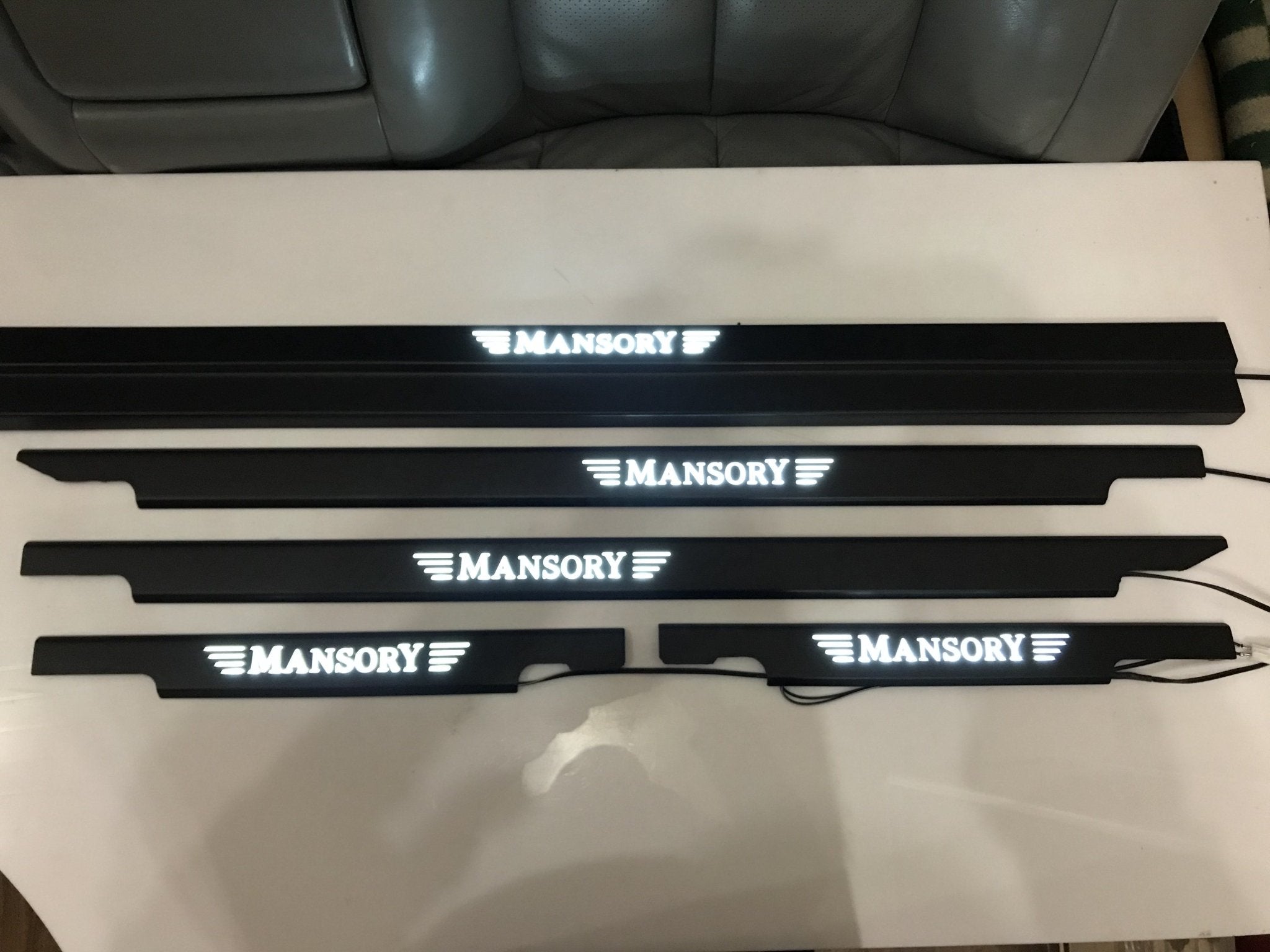 Mansory LED Illuminated Black Door Sills 4 or 5 pcs for Mercedes-Benz G-Class W463 - Custom Class