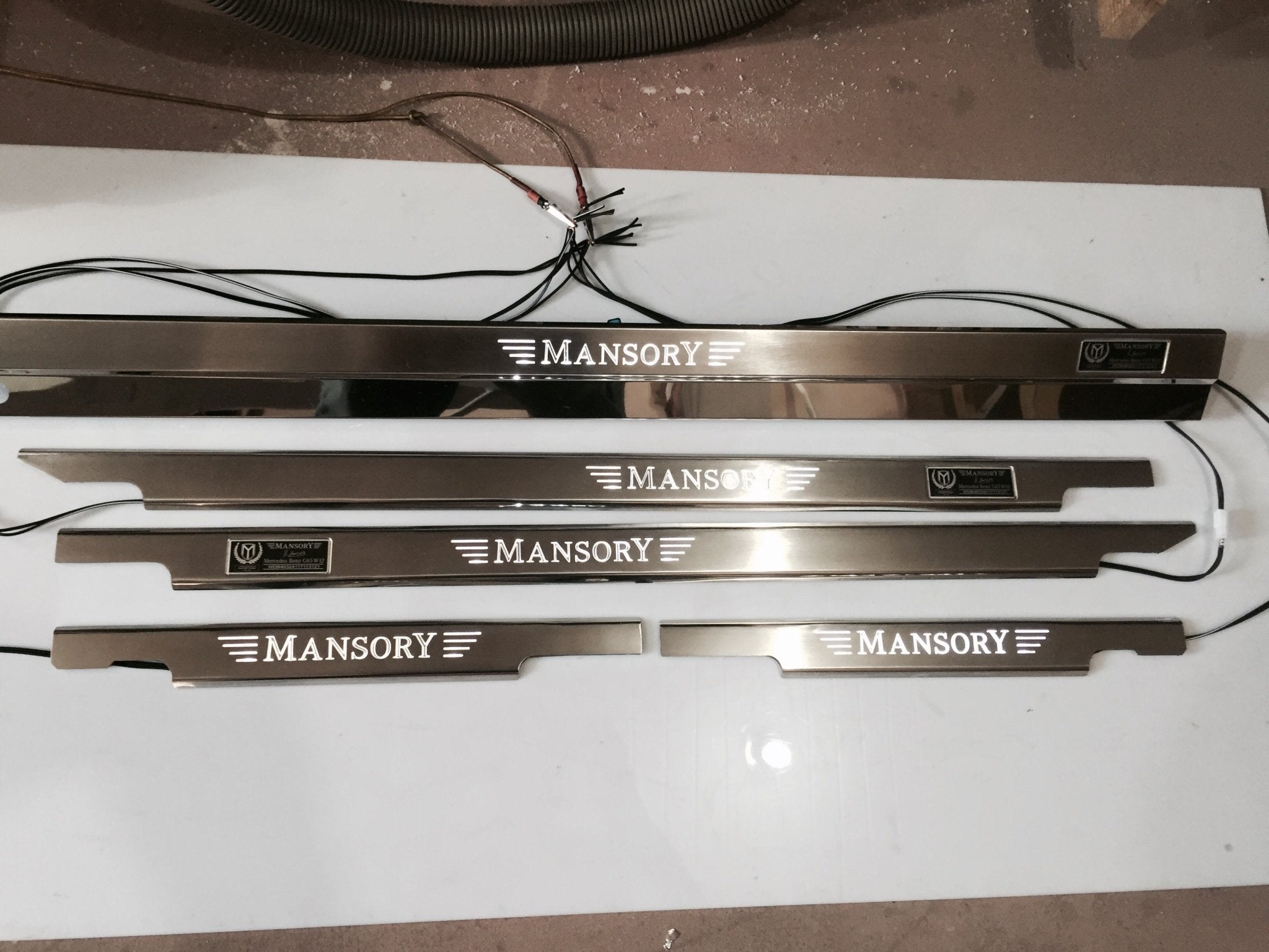 Mansory LED Illuminated Door Sills 4 or 5 pcs for Mercedes-Benz G-Class W463 - Custom Class