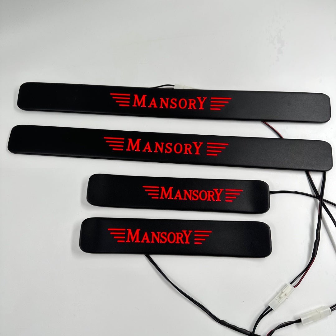 Mansory RED LED Illuminated Door Sills 4 pcs for Mercedes-Benz W463A W464 G-Class - Custom Class