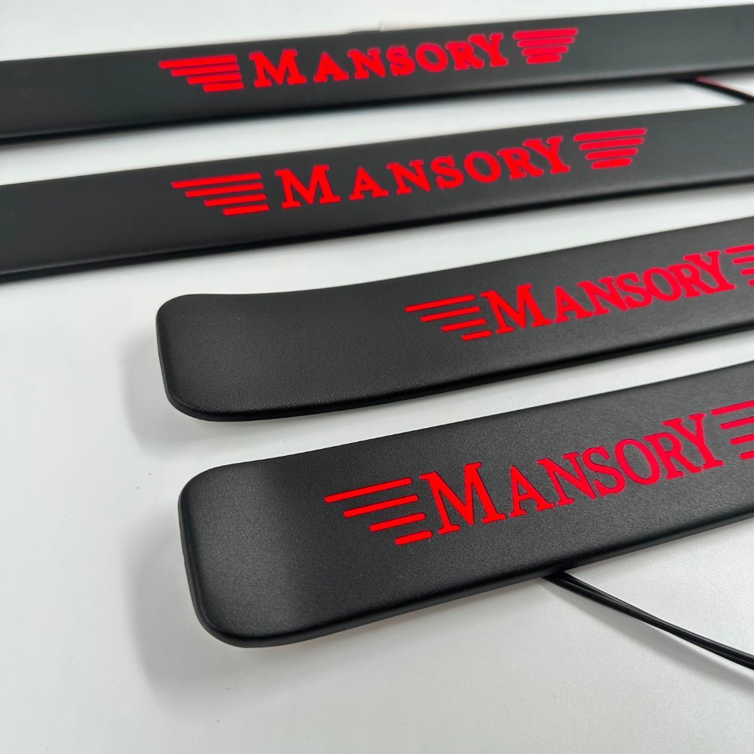 Mansory RED LED Illuminated Door Sills 4 pcs for Mercedes-Benz W463A W464 G-Class - Custom Class