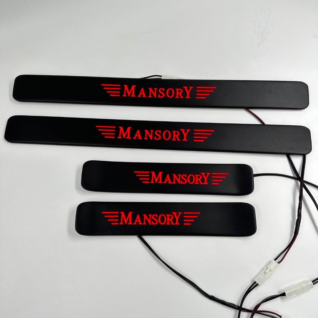 Mansory RED LED Illuminated Door Sills 4 pcs for Mercedes-Benz W463A W464 G-Class - Custom Class