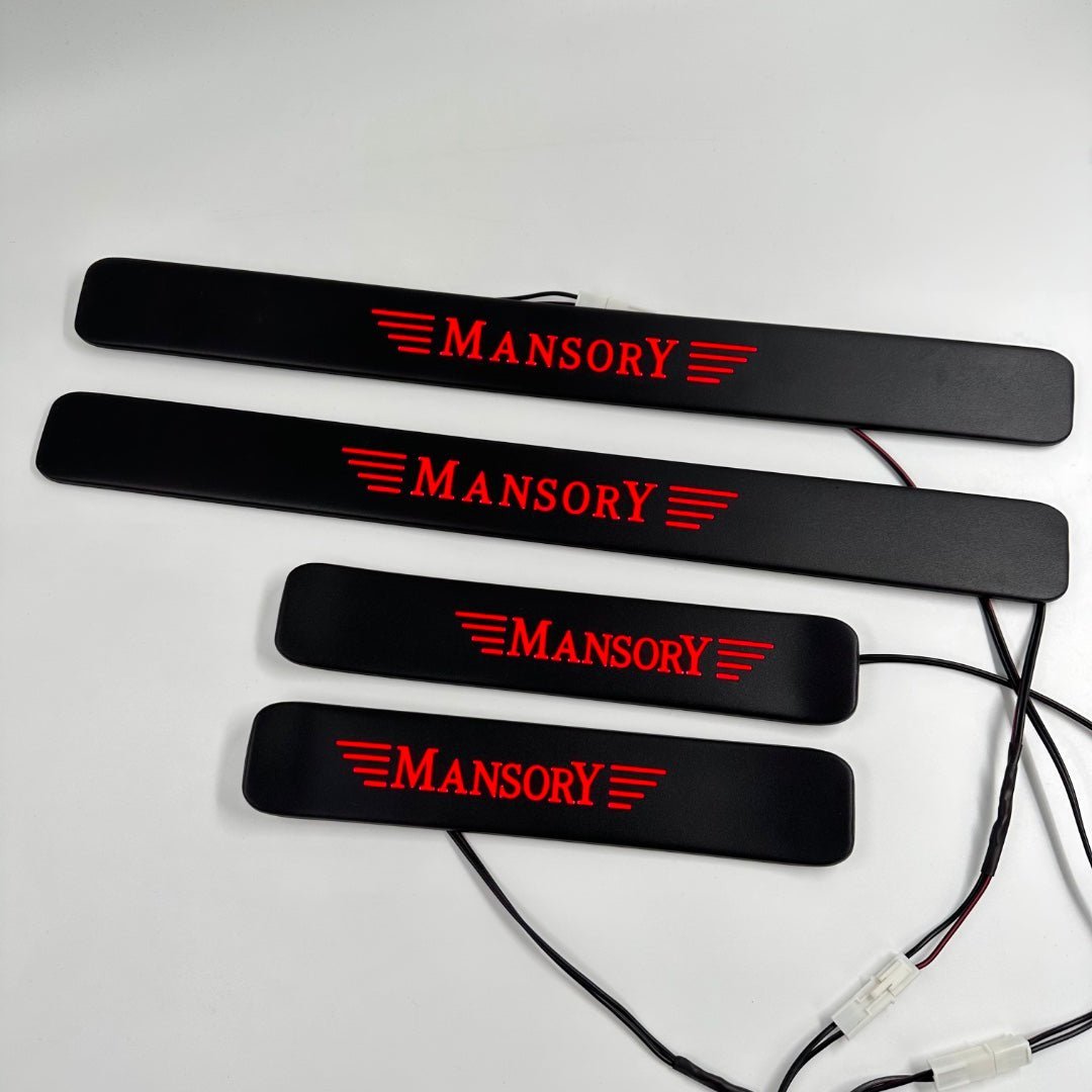 Mansory RED LED Illuminated Door Sills 4 pcs for Mercedes-Benz W463A W464 G-Class - Custom Class
