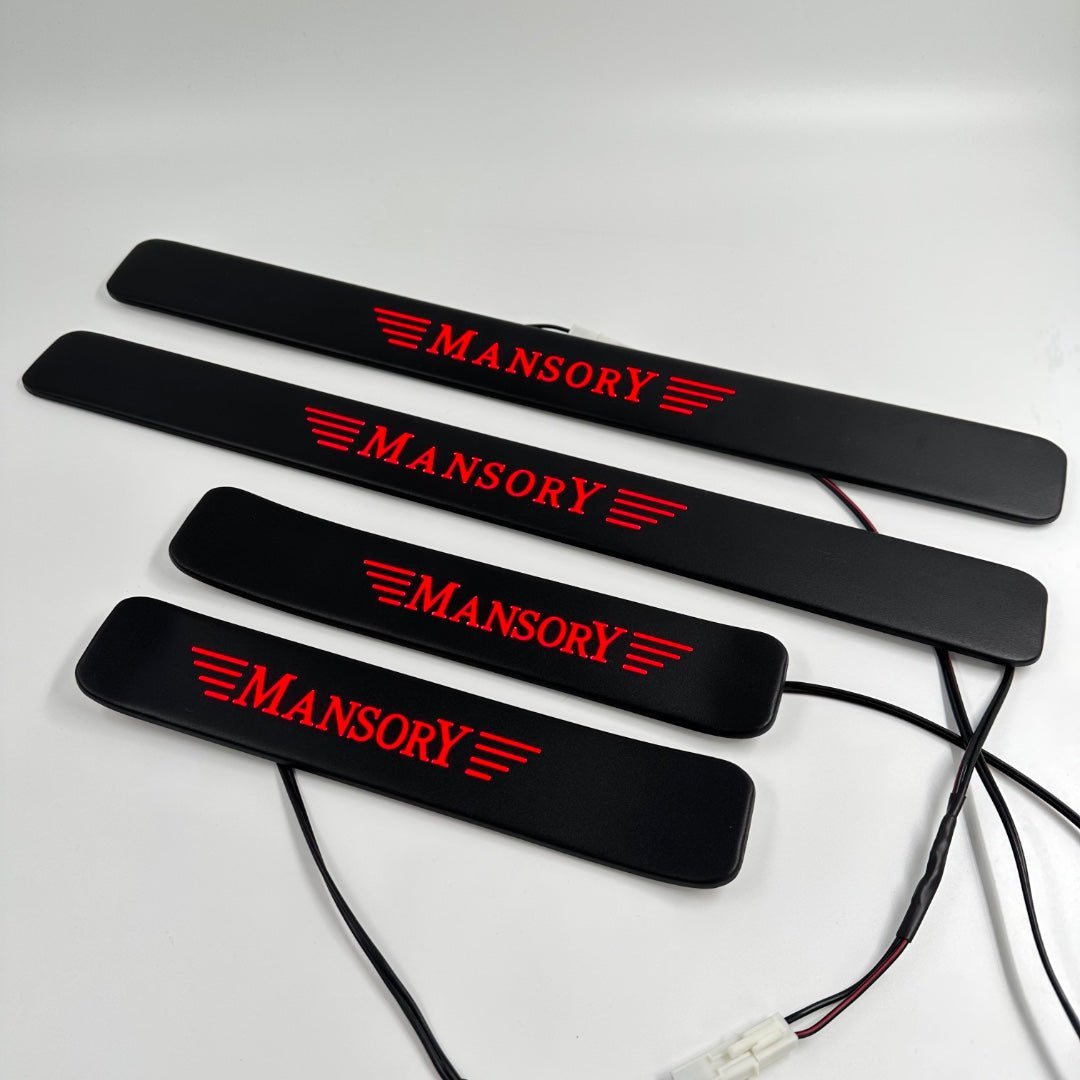 Mansory RED LED Illuminated Door Sills 4 pcs for Mercedes-Benz W463A W464 G-Class - Custom Class