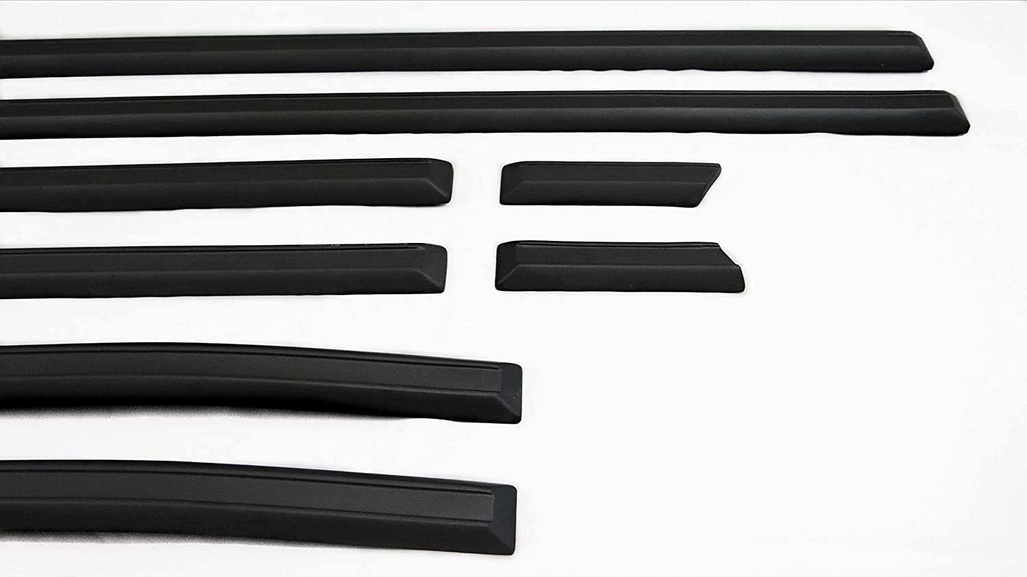 Exterior fiberglass mouldings (8 pcs) for 3-door Mercedes G-Wagon W463, W460, W461 from Custom Class, designed for a sporty and refined upgrade.