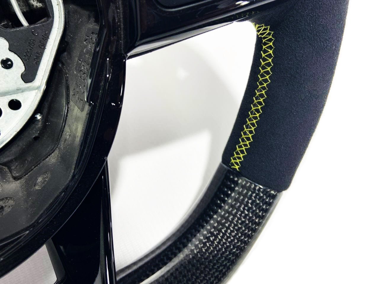 Mercedes-Benz Carbon Alcantara Steering Wheel AMG Style W222 W205 GLS GLE CLS - Custom Class