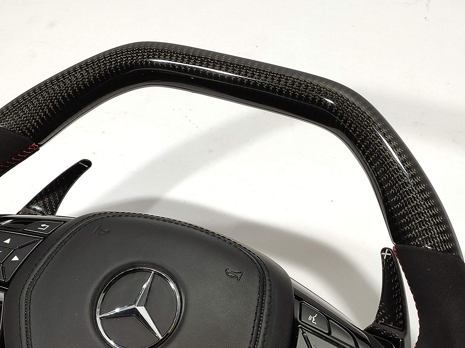 Mercedes-Benz Carbon Alcantara Steering Wheel G-Wagon GL ML Class W463 X166 W166 - Custom Class