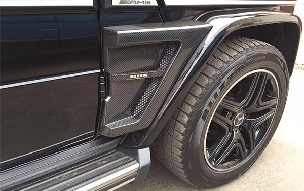 Mercedes-Benz G-Class W463 Led Illuminated Fenders Side Carbon Insertions 2pcs Set for Brabus Widestar - Custom Class