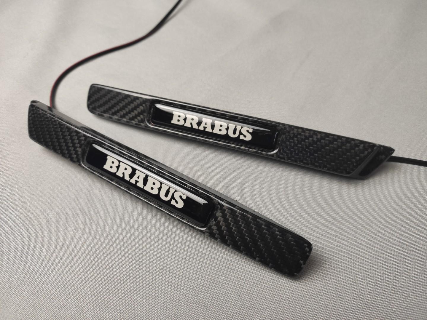 Mercedes-Benz G-Class W463 Led Illuminated Fenders Side Carbon Insertions 2pcs Set for Brabus Widestar - Custom Class