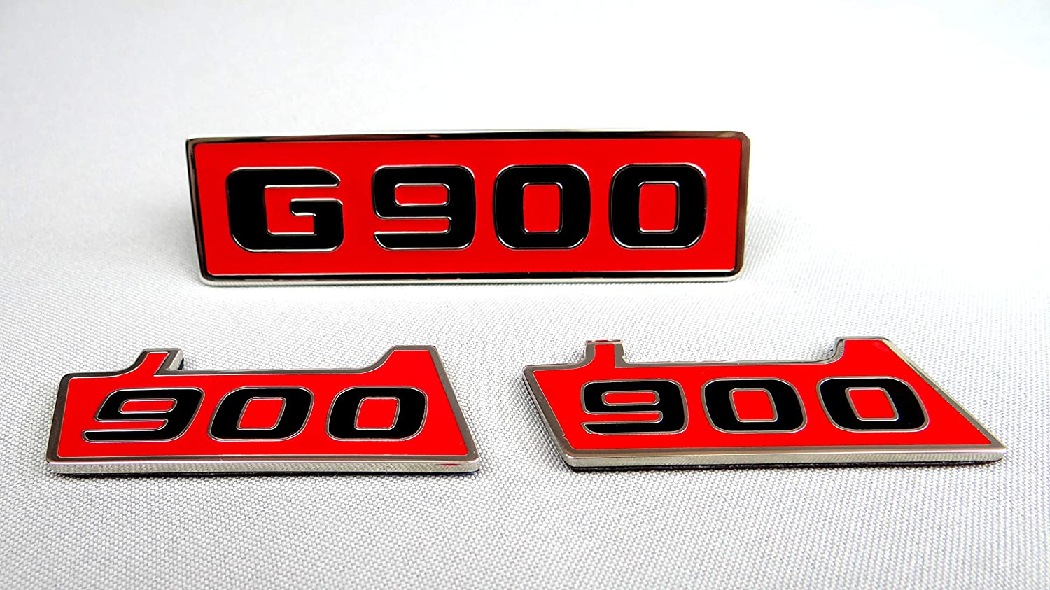 Mercedes-Benz G900 G-Wagon G-Class W463 Brabus Style Red Body Emblem Sticker Badge Letters Logo Set 3 pcs Steel G63 G55 G500 - Custom Class