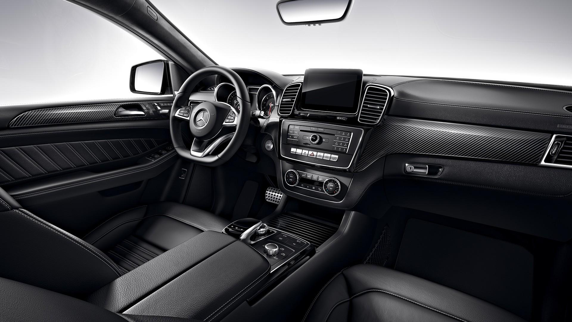 Interior Carbon Panels Trim 8 pcs Set for Mercedes-Benz GLE-Class C292 Coupe 2015-2019 - Custom Class