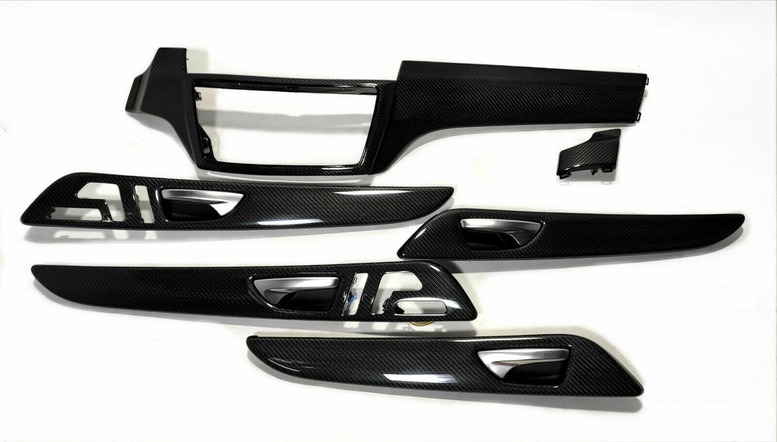 Interior Carbon Panels Trim 8 pcs Set for Mercedes-Benz GLE-Class C292 Coupe 2015-2019 - Custom Class