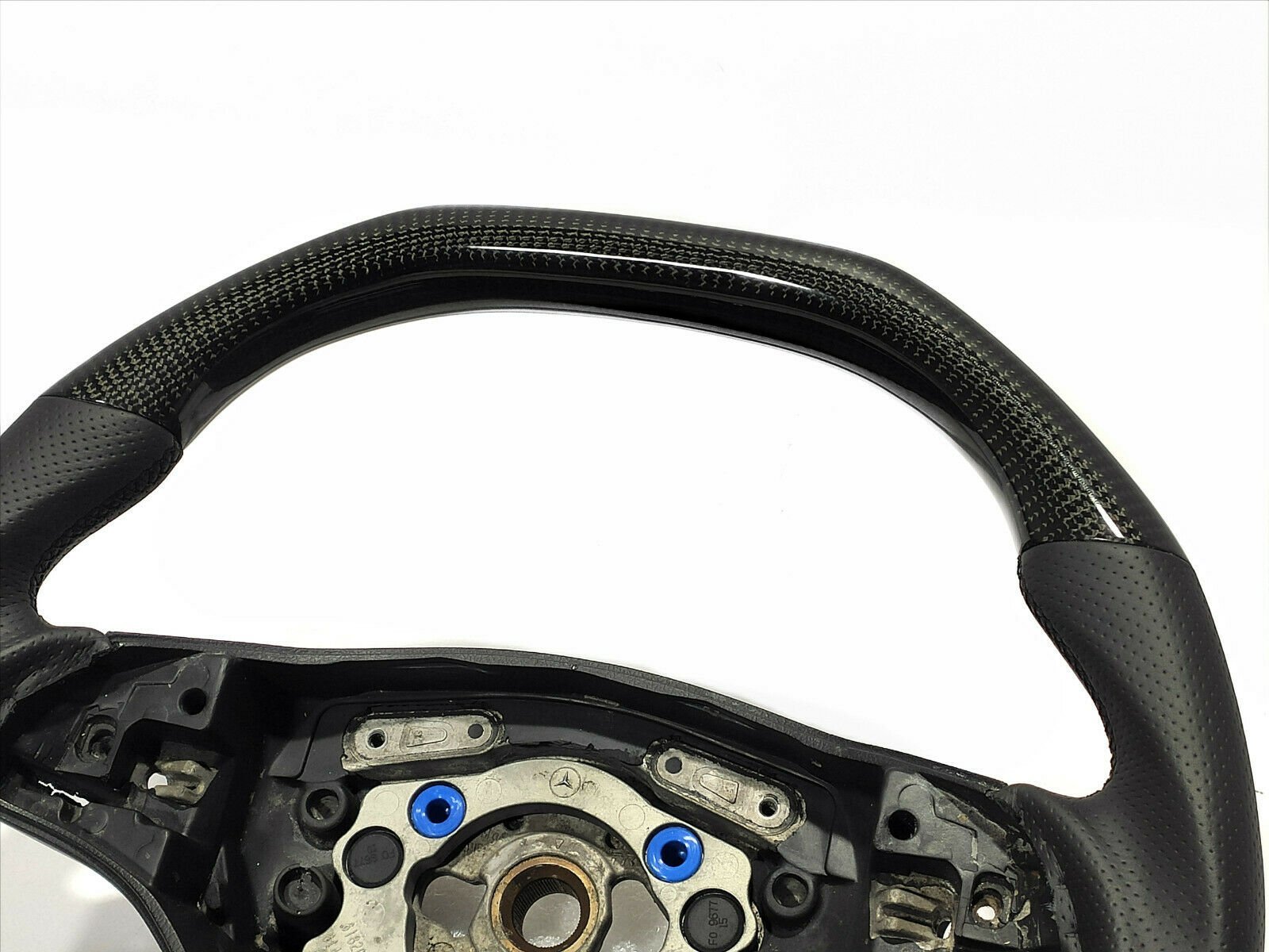 Mercedes-Benz ML GL R Class X164 W164 Steering Wheel Carbon Fiber Leather Flat - Custom Class