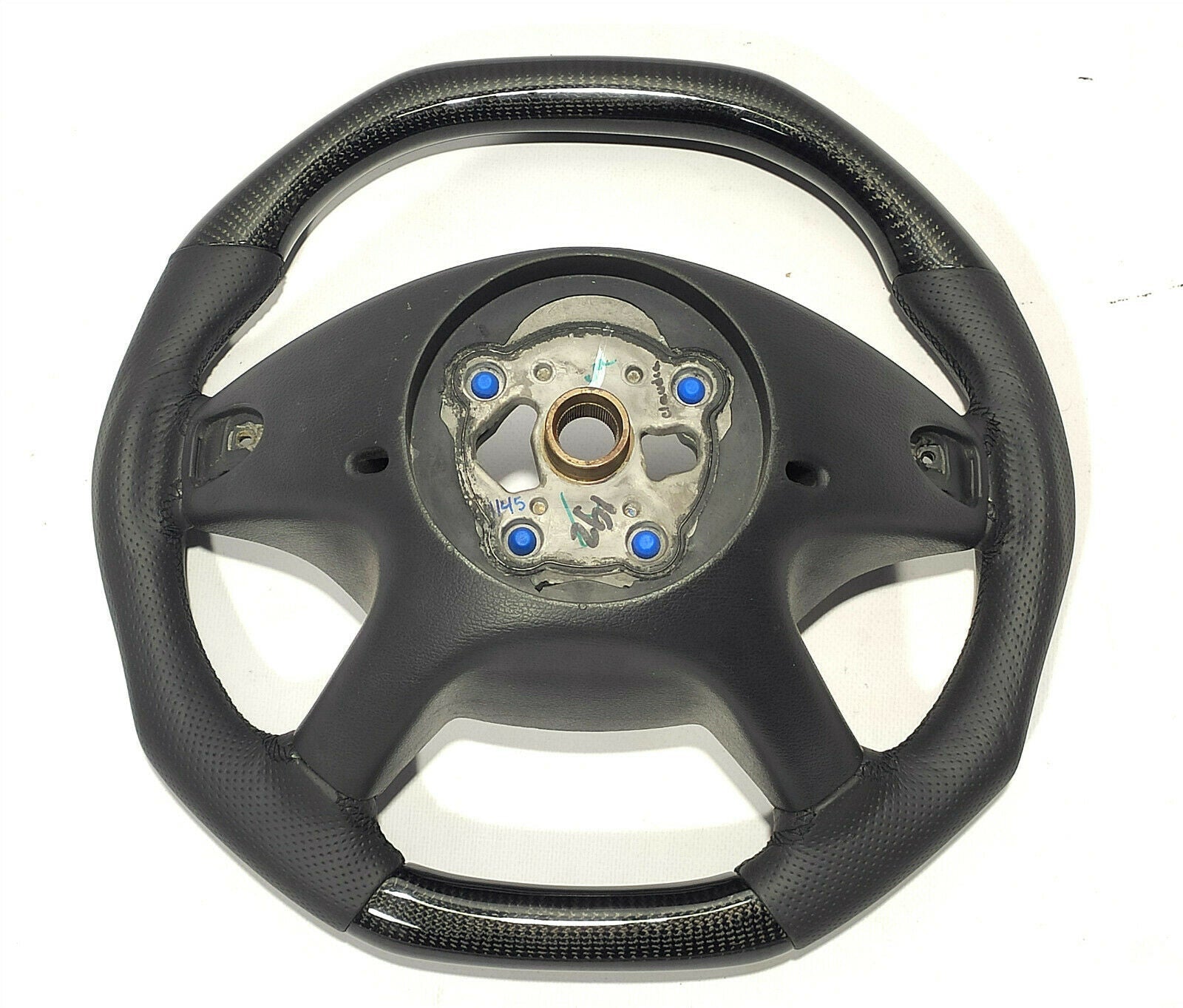 Mercedes-Benz ML GL R Class X164 W164 Steering Wheel Carbon Fiber Leather Flat - Custom Class