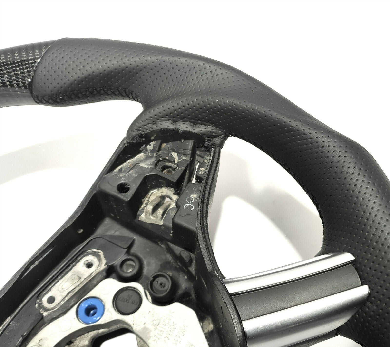 Mercedes-Benz ML GL R Class X164 W164 Steering Wheel Carbon Fiber Leather Flat - Custom Class