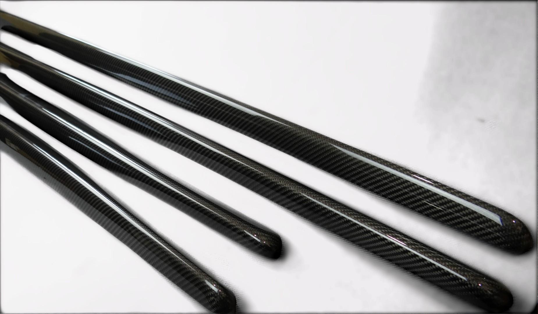 Mercedes-Benz S-Class W222 Carbon Side Skirts Exterior Mouldings Trim 4pcs Set - Custom Class