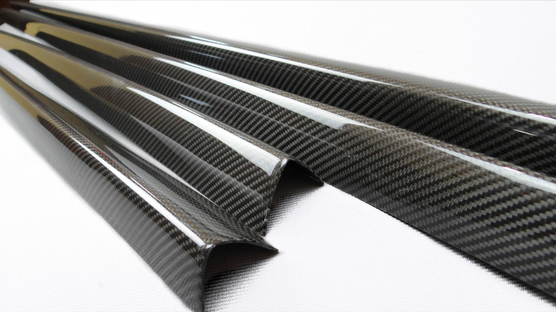 Mercedes-Benz S-Class W222 Carbon Side Skirts Exterior Mouldings Trim 4pcs Set - Custom Class