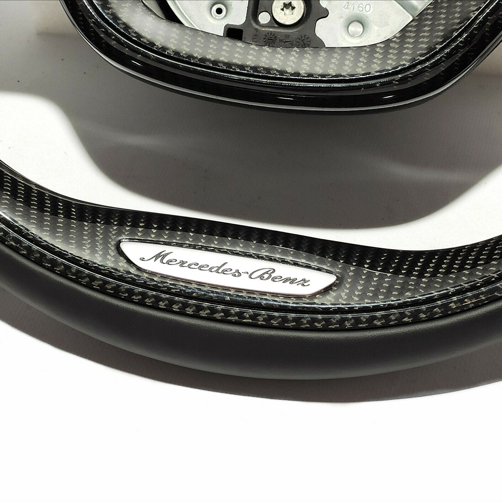 Mercedes-Benz S-Class W222 S500 S600 Steering Wheel Carbon Fiber Black Leather - Custom Class