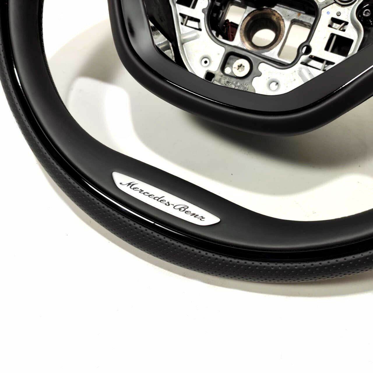 Mercedes-Benz S-Class W222 S500 S600 Steering Wheel Carbon Leather Piano Black - Custom Class