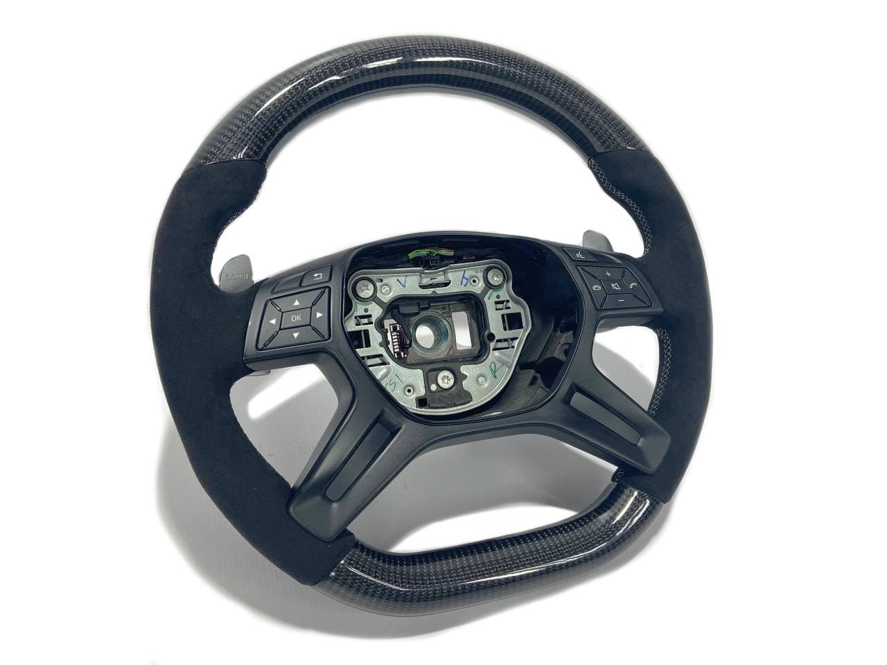 Mercedes-Benz Steering Wheel Carbon Alcantara G-Wagon GL ML W166 X166 W463 Class - Custom Class
