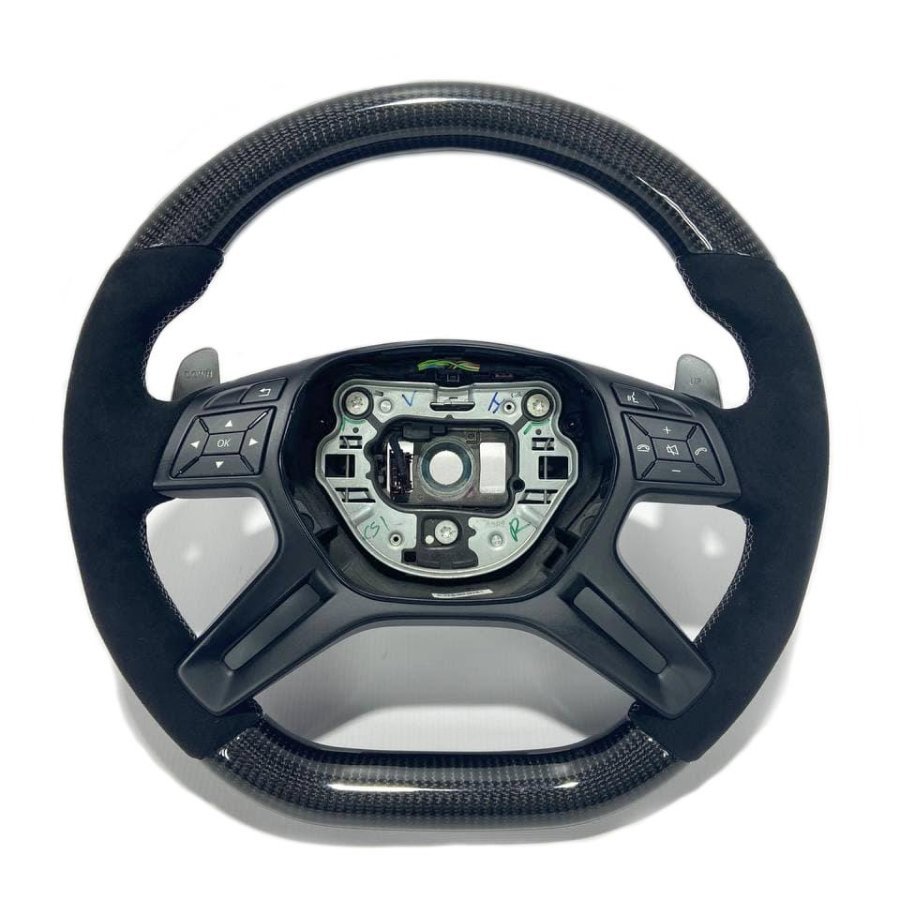 Mercedes-Benz Steering Wheel Carbon Alcantara G-Wagon GL ML W166 X166 W463 Class - Custom Class