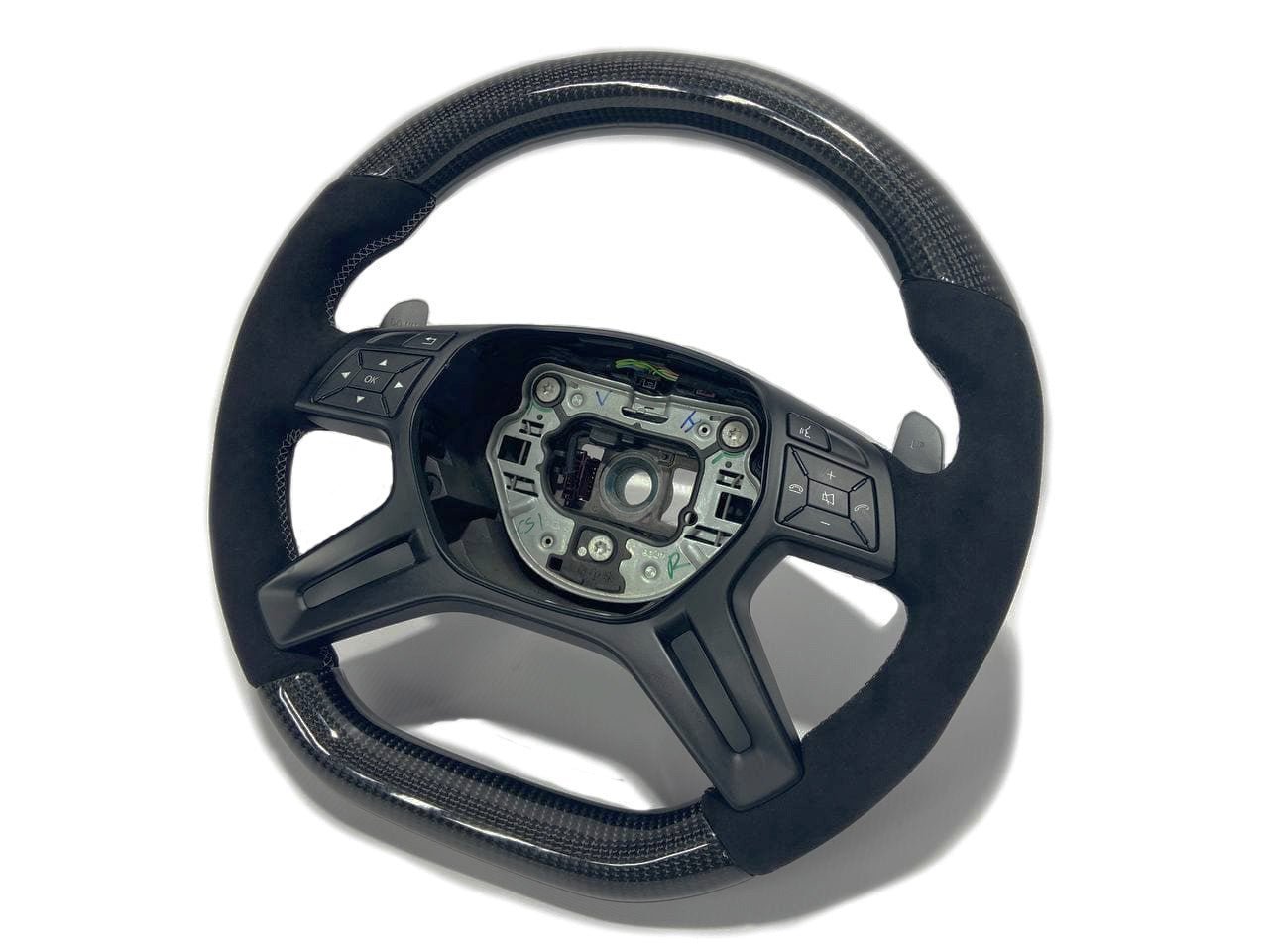 Mercedes-Benz Steering Wheel Carbon Alcantara G-Wagon GL ML W166 X166 W463 Class - Custom Class