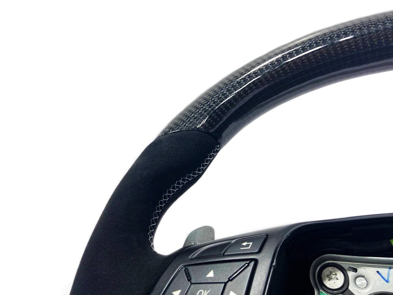 Mercedes-Benz Steering Wheel Carbon Alcantara G-Wagon GL ML W166 X166 W463 Class - Custom Class