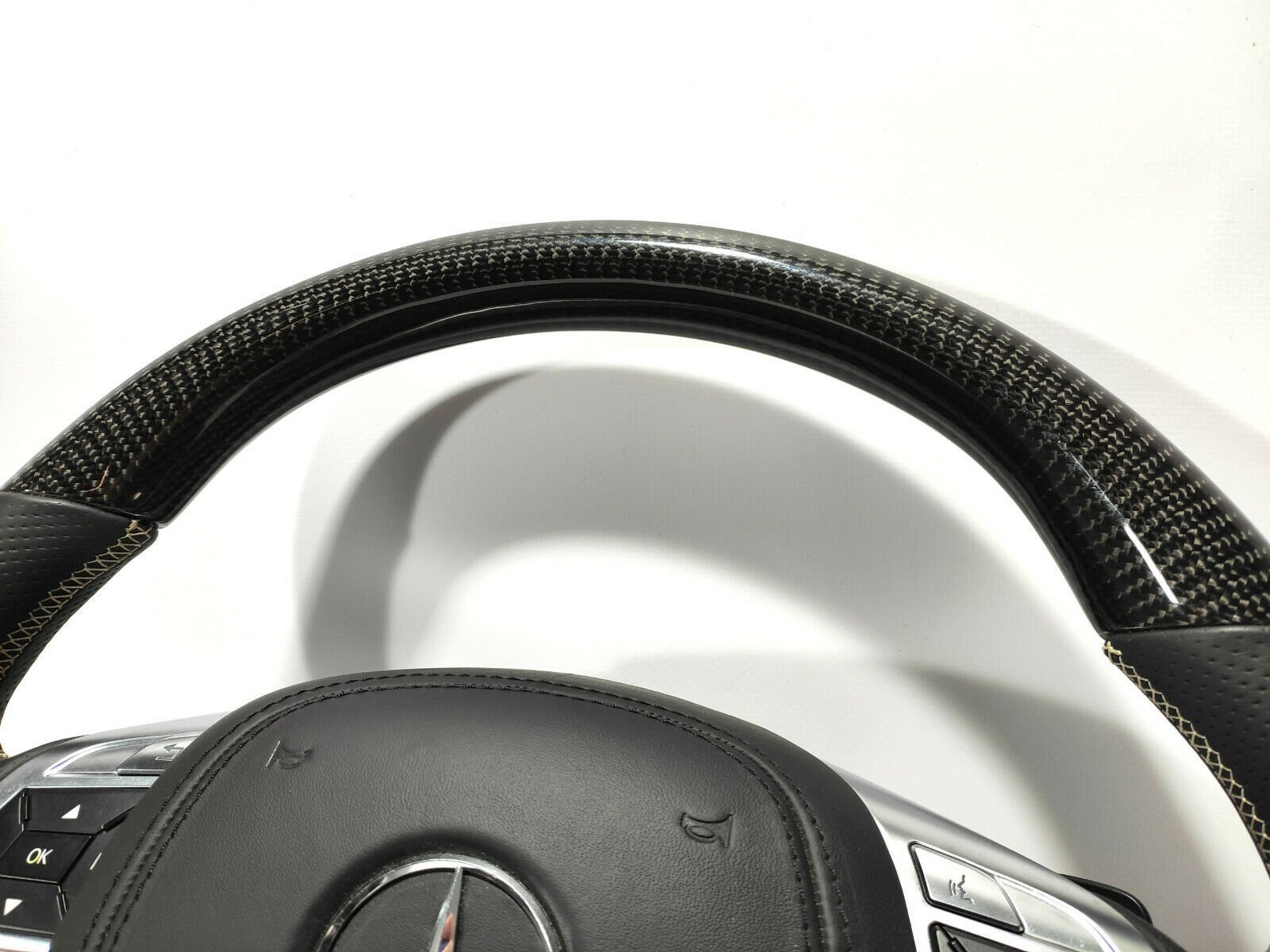 Mercedes-Benz Steering Wheel Carbon Fiber G-Wagon GL ML W166 W463 Mansory Style - Custom Class