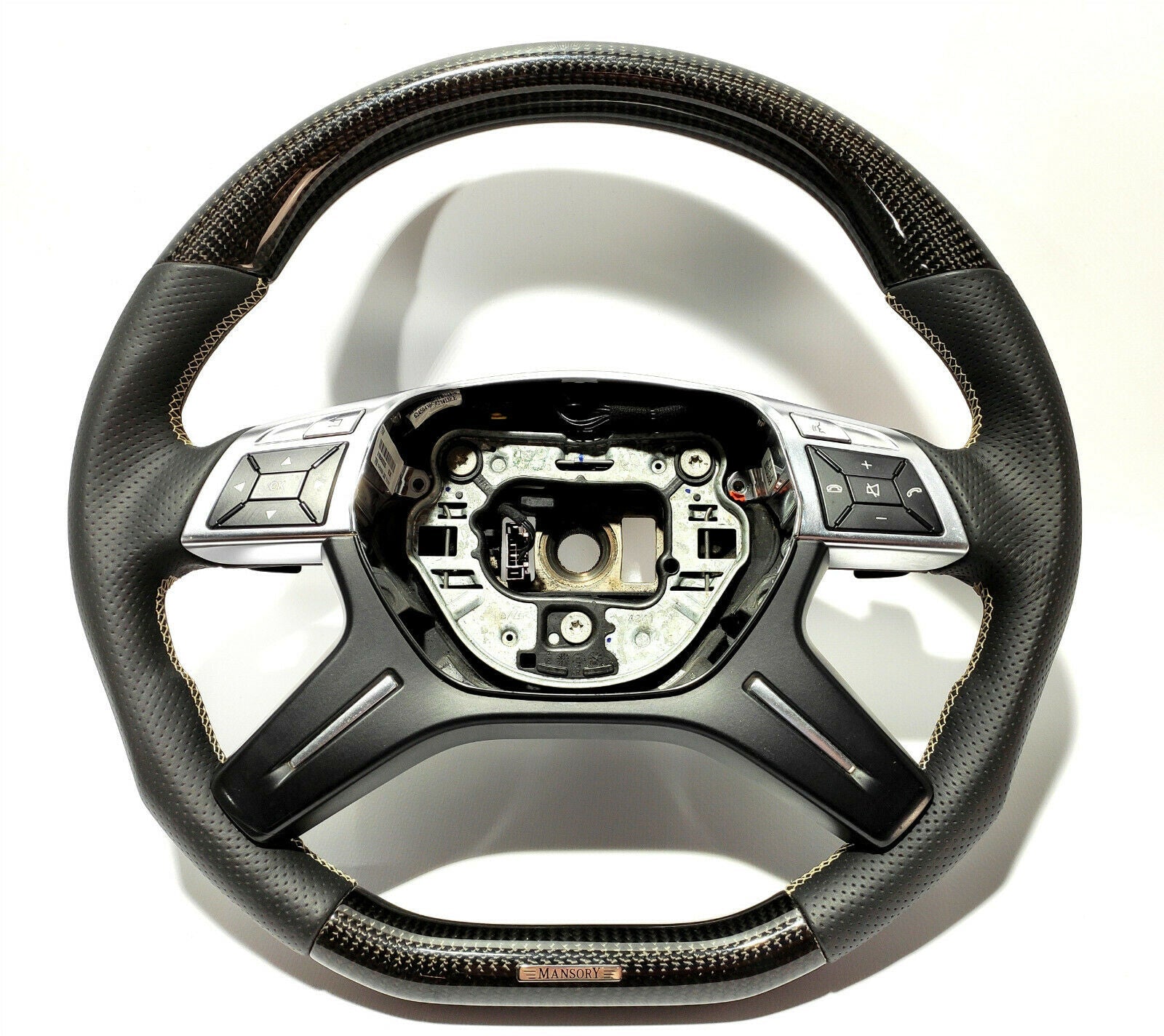 Mercedes-Benz Steering Wheel Carbon Fiber G-Wagon GL ML W166 W463 Mansory Style - Custom Class