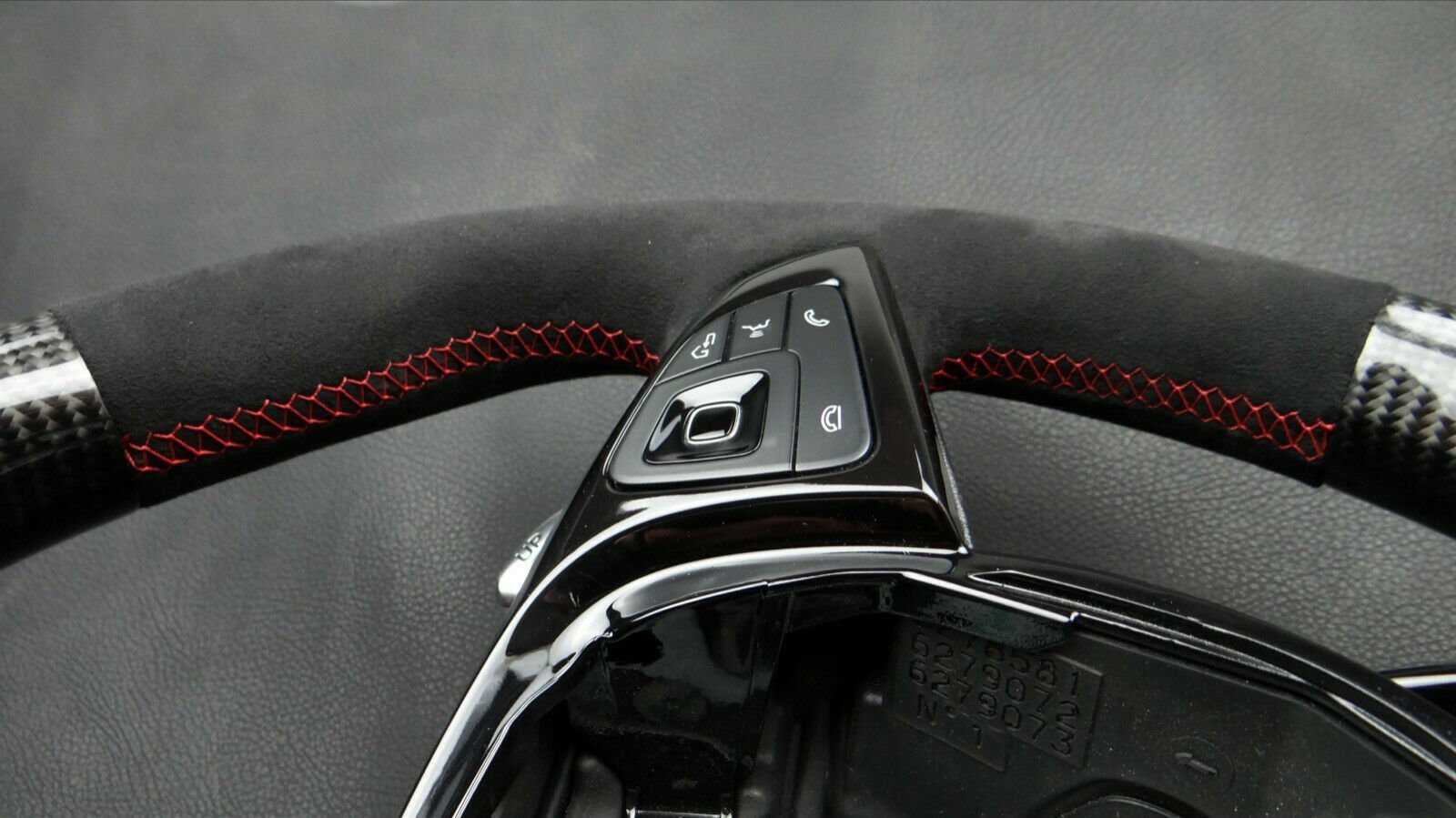 Mercedes-Benz Steering Wheel Carbon Leather W222 W213 W205 GT AMG C S Class - Custom Class