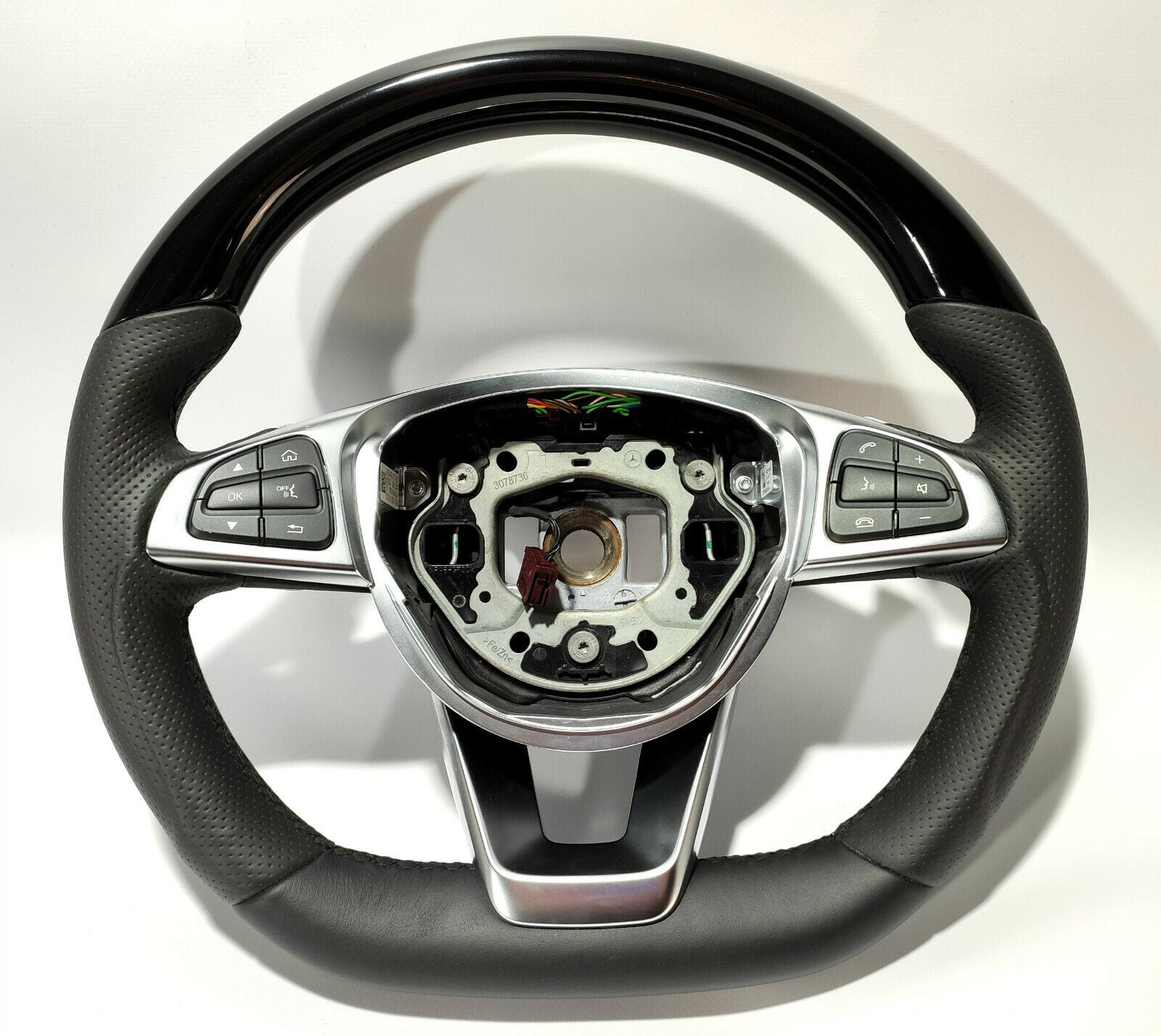 Mercedes-Benz Steering Wheel Piano Black Leather W205 C GLE GLC GLS GL Class - Custom Class