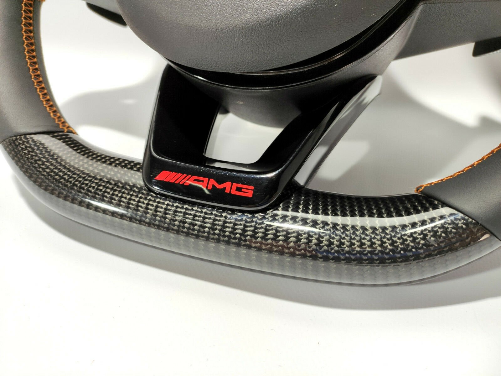 Mercedes-Benz W205 C GLE GLC GLS AMG pack Style Steering Wheel Carbon Leather - Custom Class