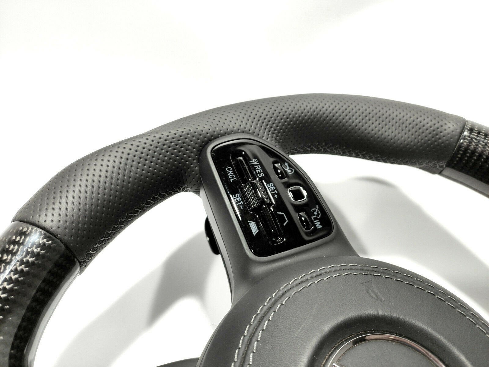 Mercedes-Benz W222 W213 W463A GT AMG Style G S Steering Wheel Carbon Leather - Custom Class
