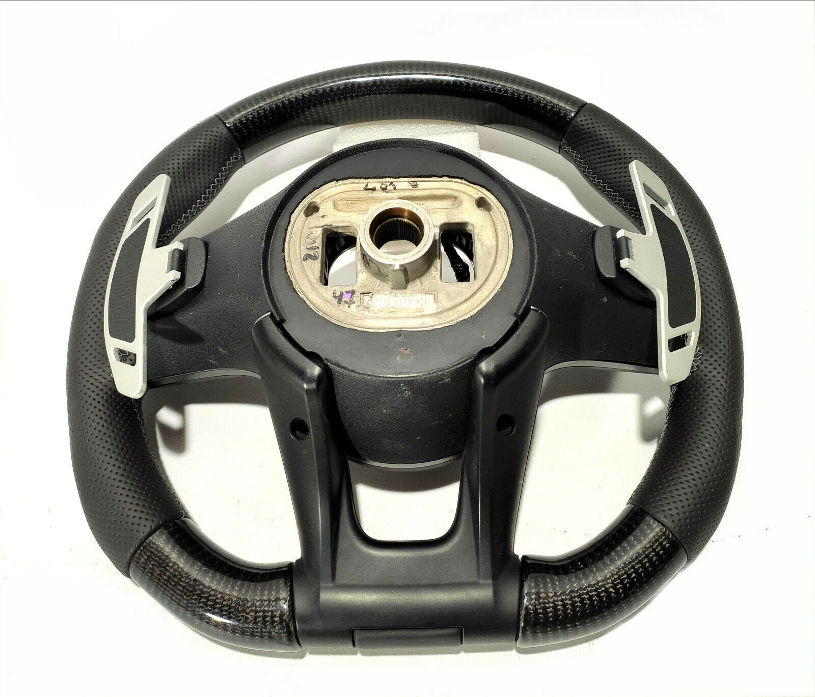 Mercedes-Benz W222 W463A Brabus Style G63 S-Class Steering Wheel Leather Carbon - Custom Class