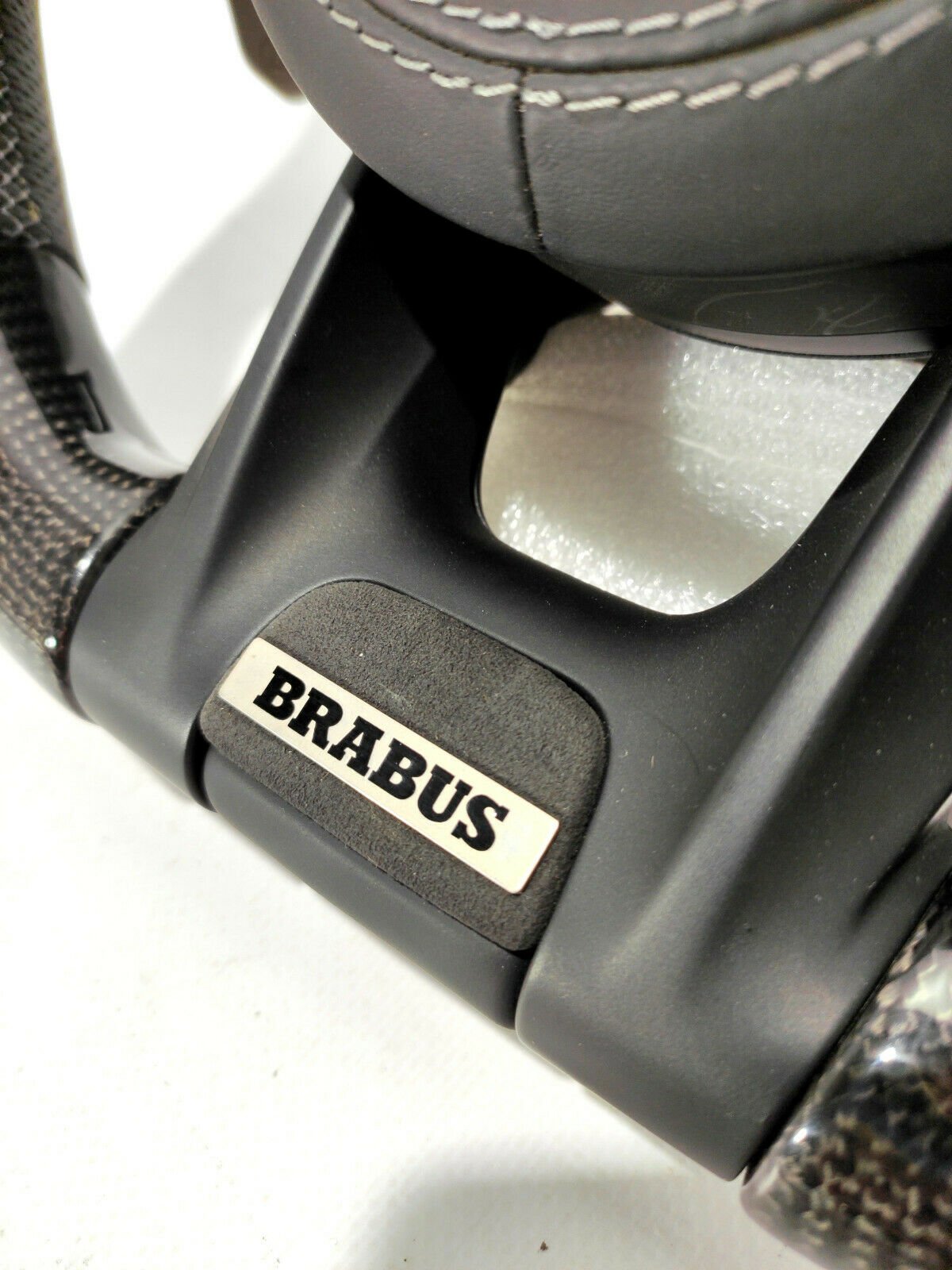 Mercedes-Benz W222 W463A Brabus Style G63 S-Class Steering Wheel Leather Carbon - Custom Class